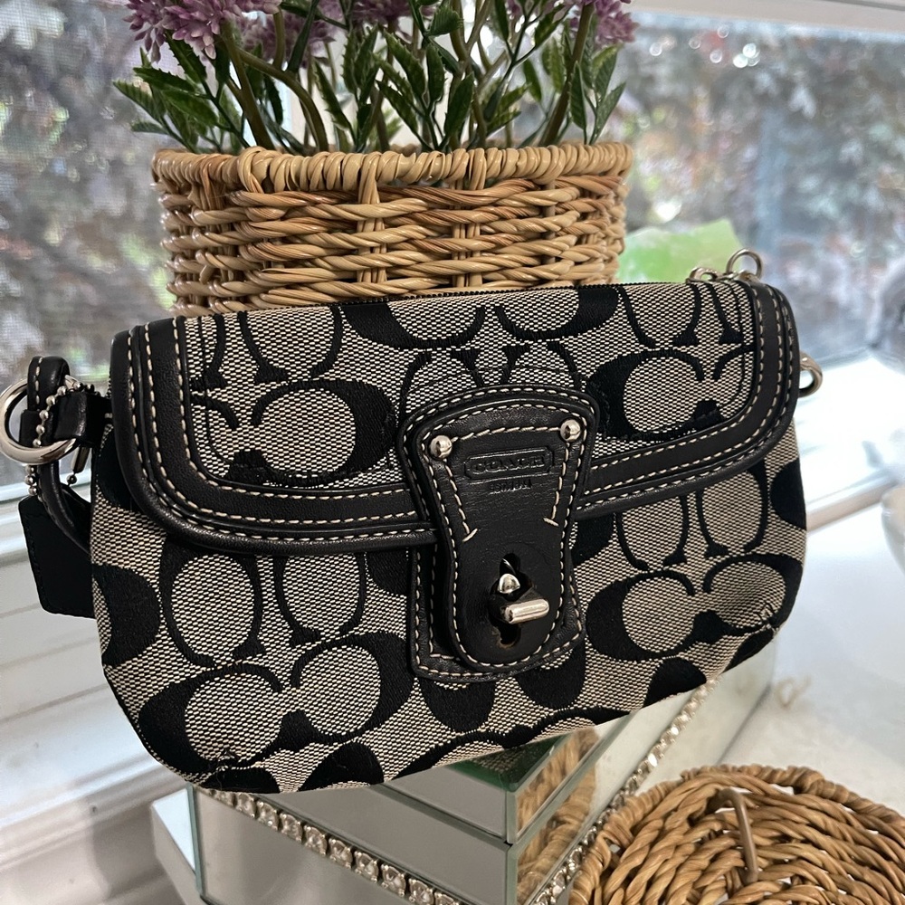 Coach Signature Leather Handbag